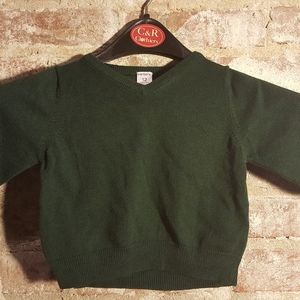Emerald green infant sweater